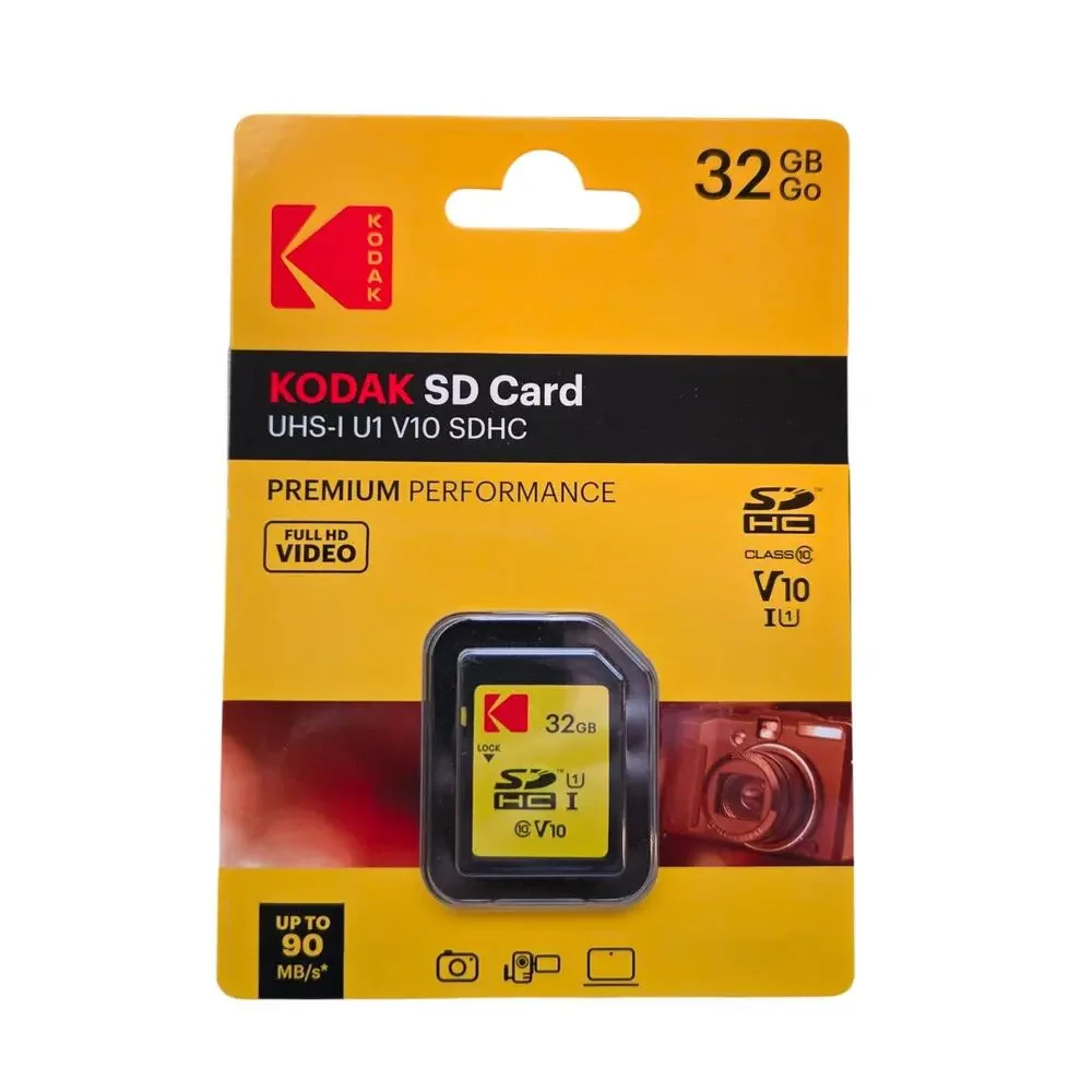 Kodak SDHC Card 32GB UHS-I U1 V10 Premium, up to 85MB/s Read Speed (G1-1043)